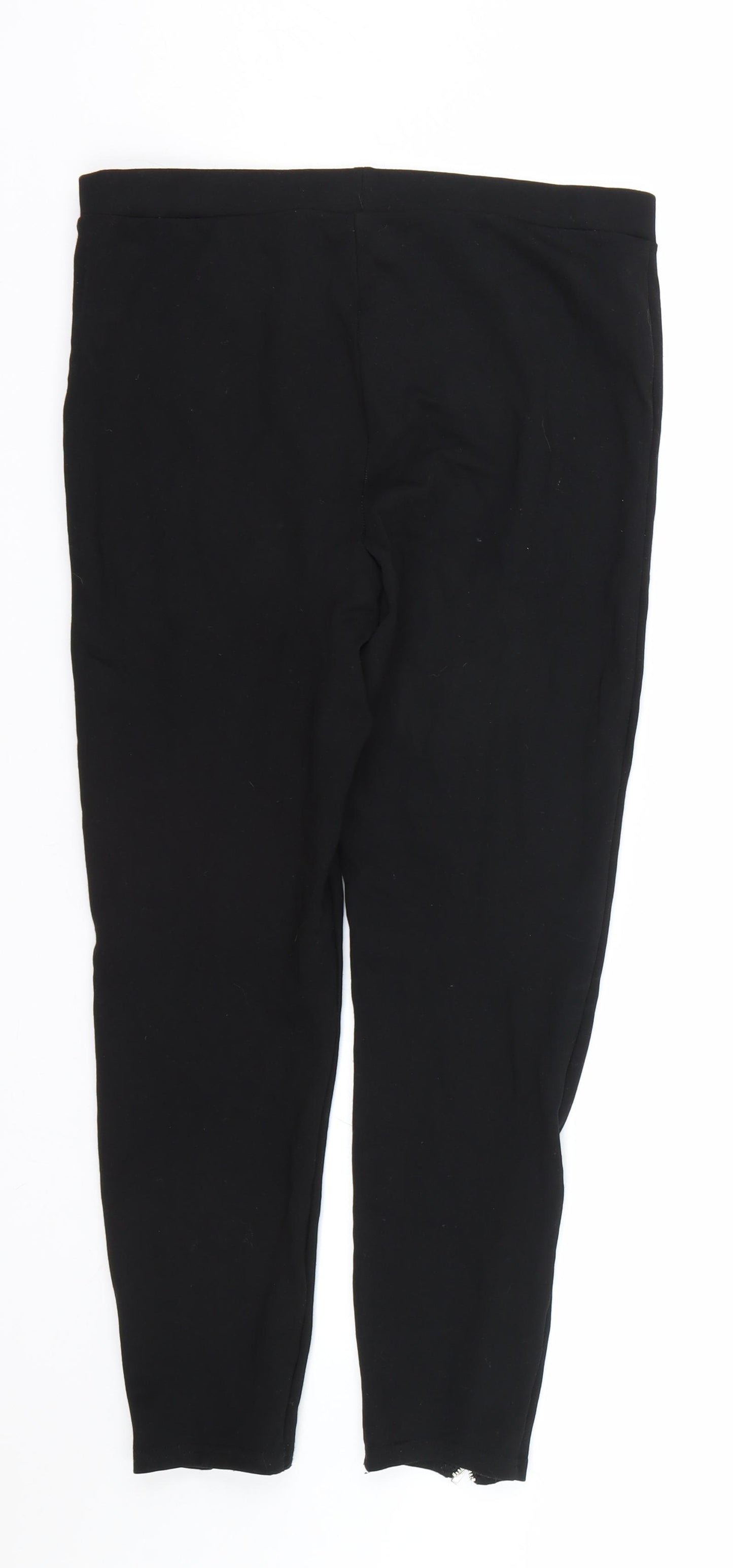 Papaya Womens Black   Capri Leggings Size 14 L24 in