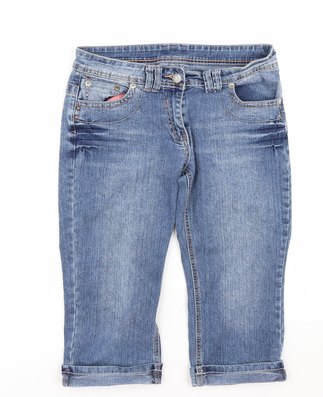 Dorothy Perkins Womens Blue  Denim Bermuda Shorts Size 12