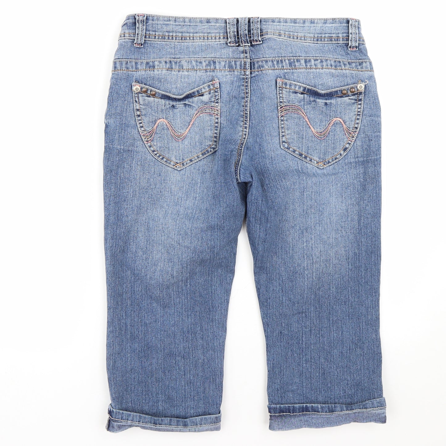 Dorothy Perkins Womens Blue  Denim Bermuda Shorts Size 12
