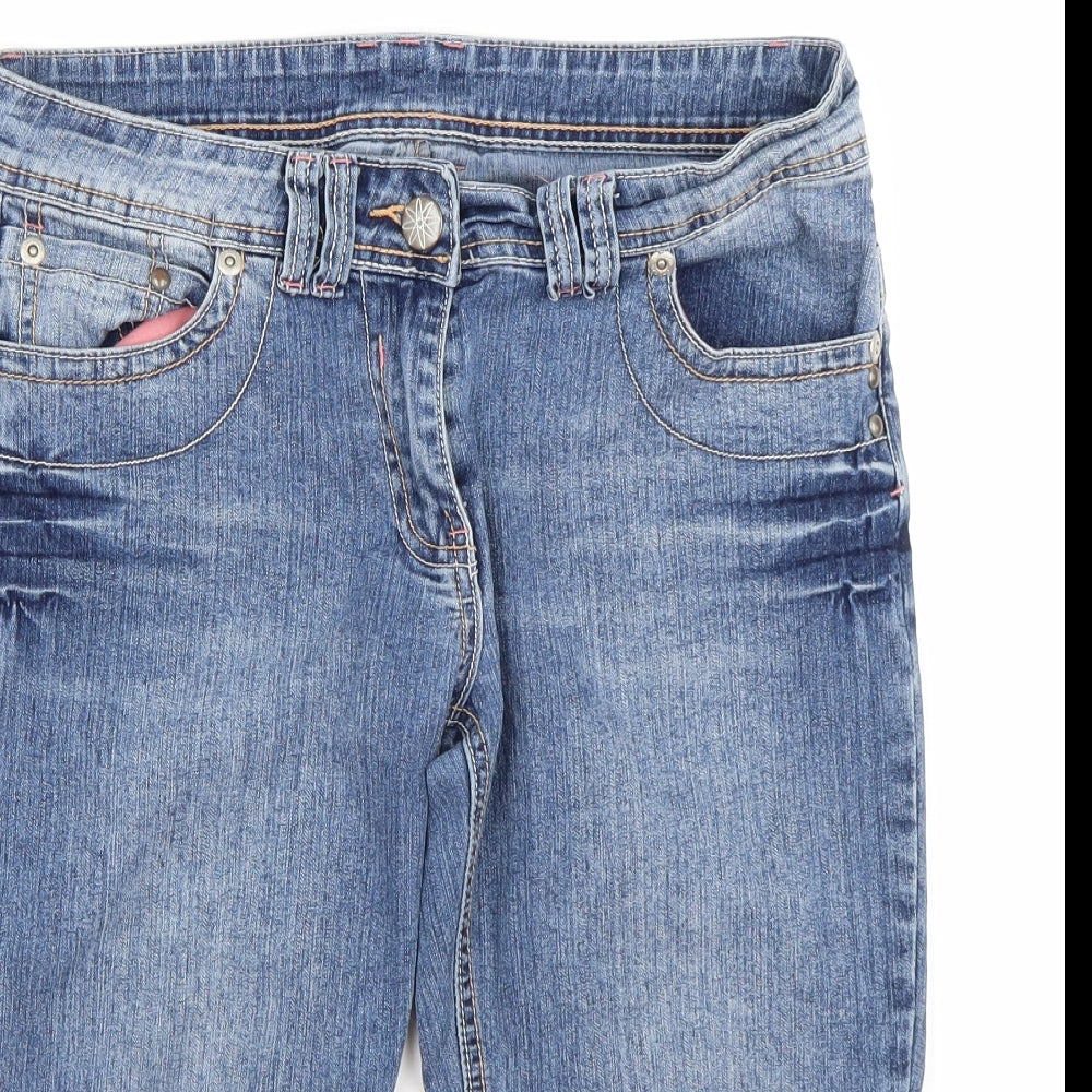 Dorothy Perkins Womens Blue  Denim Bermuda Shorts Size 12