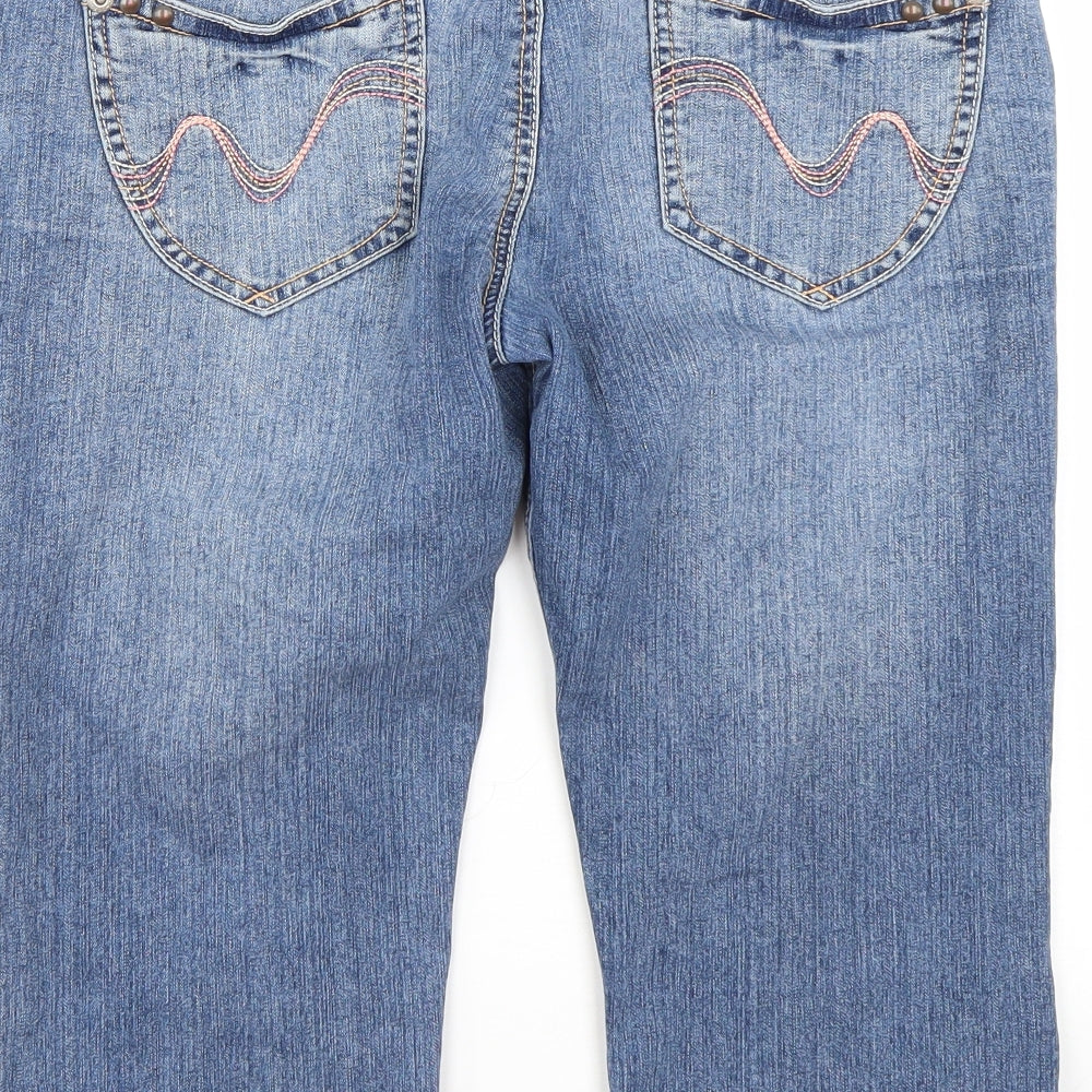Dorothy Perkins Womens Blue  Denim Bermuda Shorts Size 12