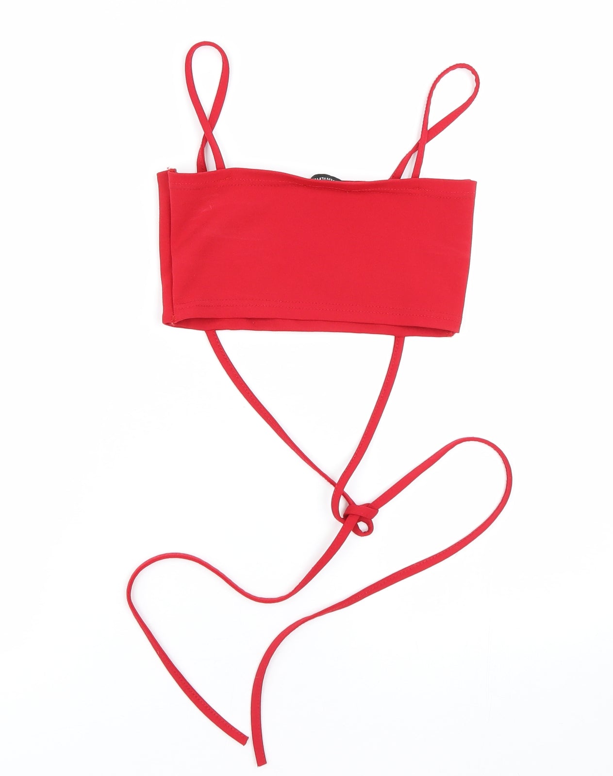 PRETTYLITTLETHING Womens Red   Cropped Tank Size 6