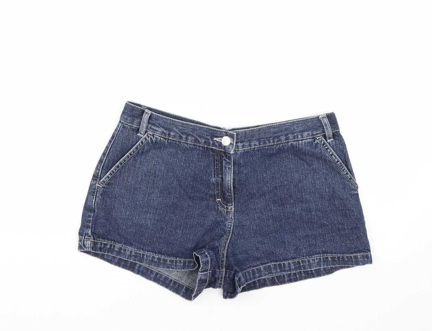 George Womens Blue  Denim Cut-Off Shorts Size 12