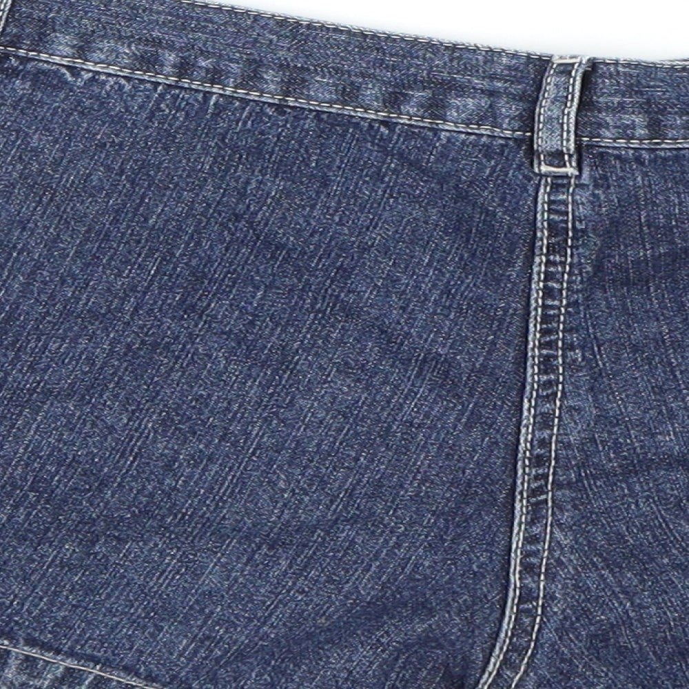 George Womens Blue  Denim Cut-Off Shorts Size 12