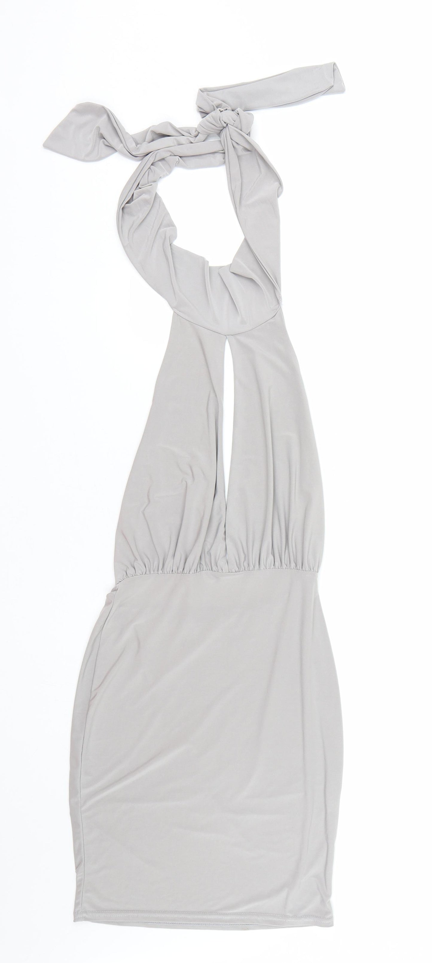 PRETTYLITTLETHING Womens Grey   Basic T-Shirt Size 6