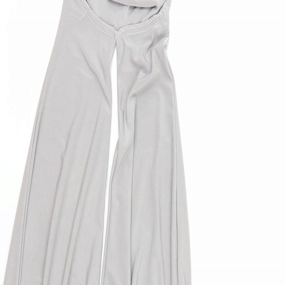 PRETTYLITTLETHING Womens Grey   Basic T-Shirt Size 6