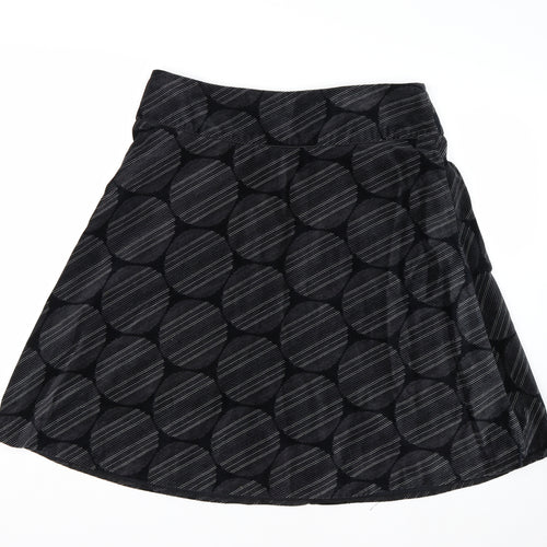 Look Womens Black Striped  Trumpet Skirt Size 14