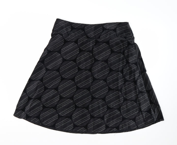 Look Womens Black Striped Trumpet Skirt Size 14