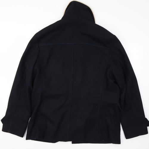 Tokyo Laundry Mens Blue   Overcoat Coat Size XL