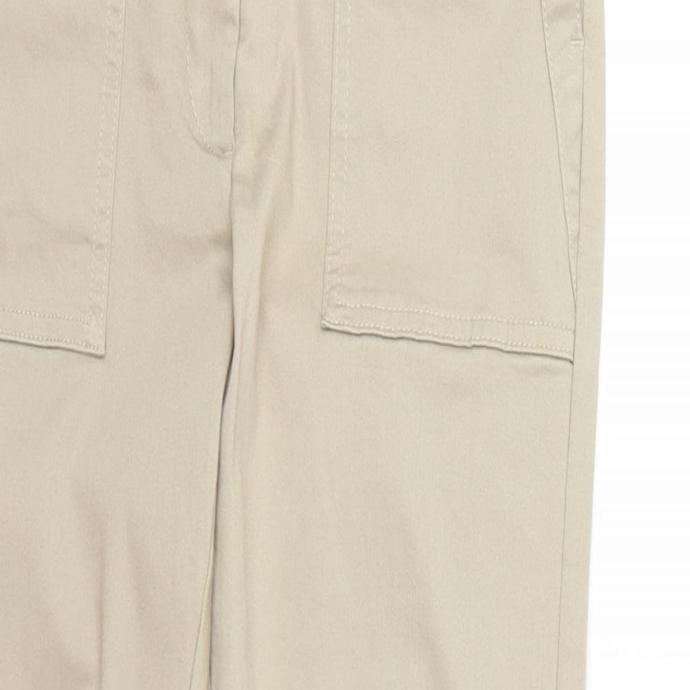 Per Una Womens Beige   Capri Trousers Size 8 L25 in