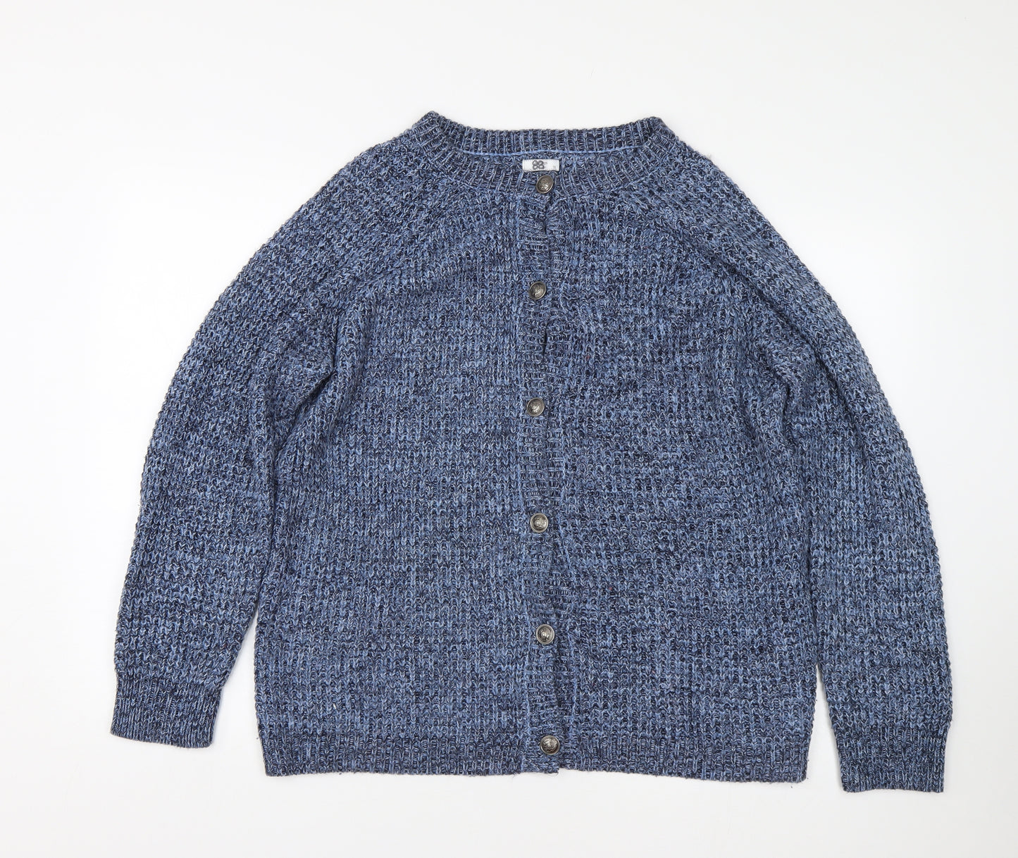 Cotton Traders Womens Blue   Cardigan Jumper Size 16