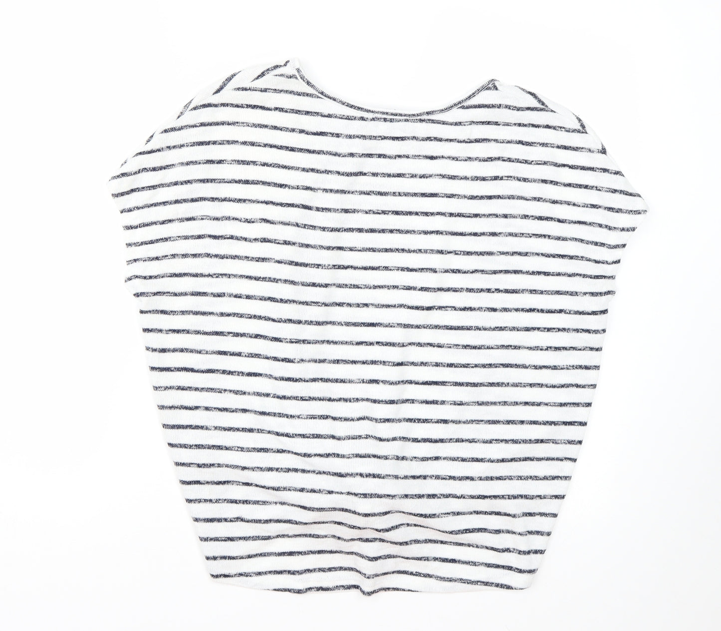 New Look Womens White Striped  Pullover Jumper Size S