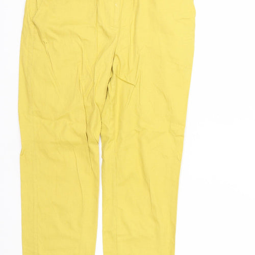 NEXT Womens Yellow   Trousers  Size 8 L24 in