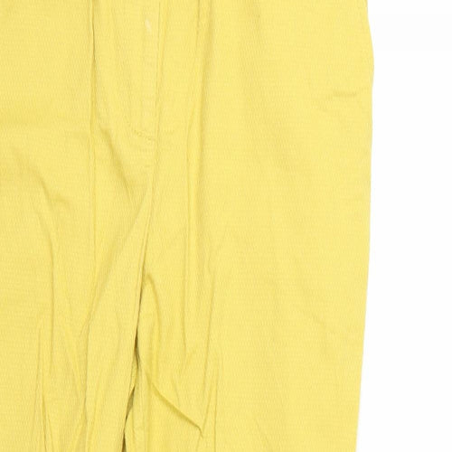 NEXT Womens Yellow   Trousers  Size 8 L24 in