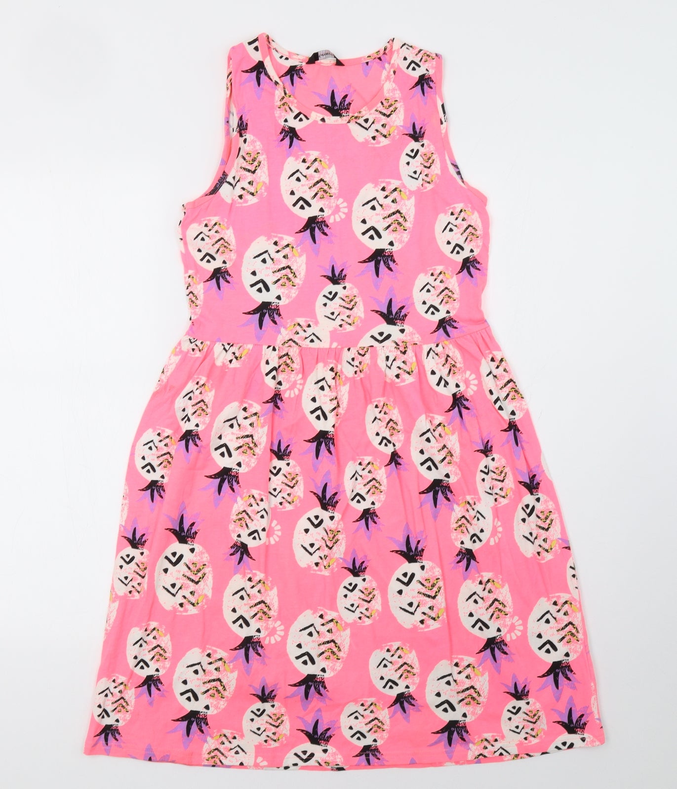 George Girls Pink Polka Dot  A-Line  Size 13-14 Years