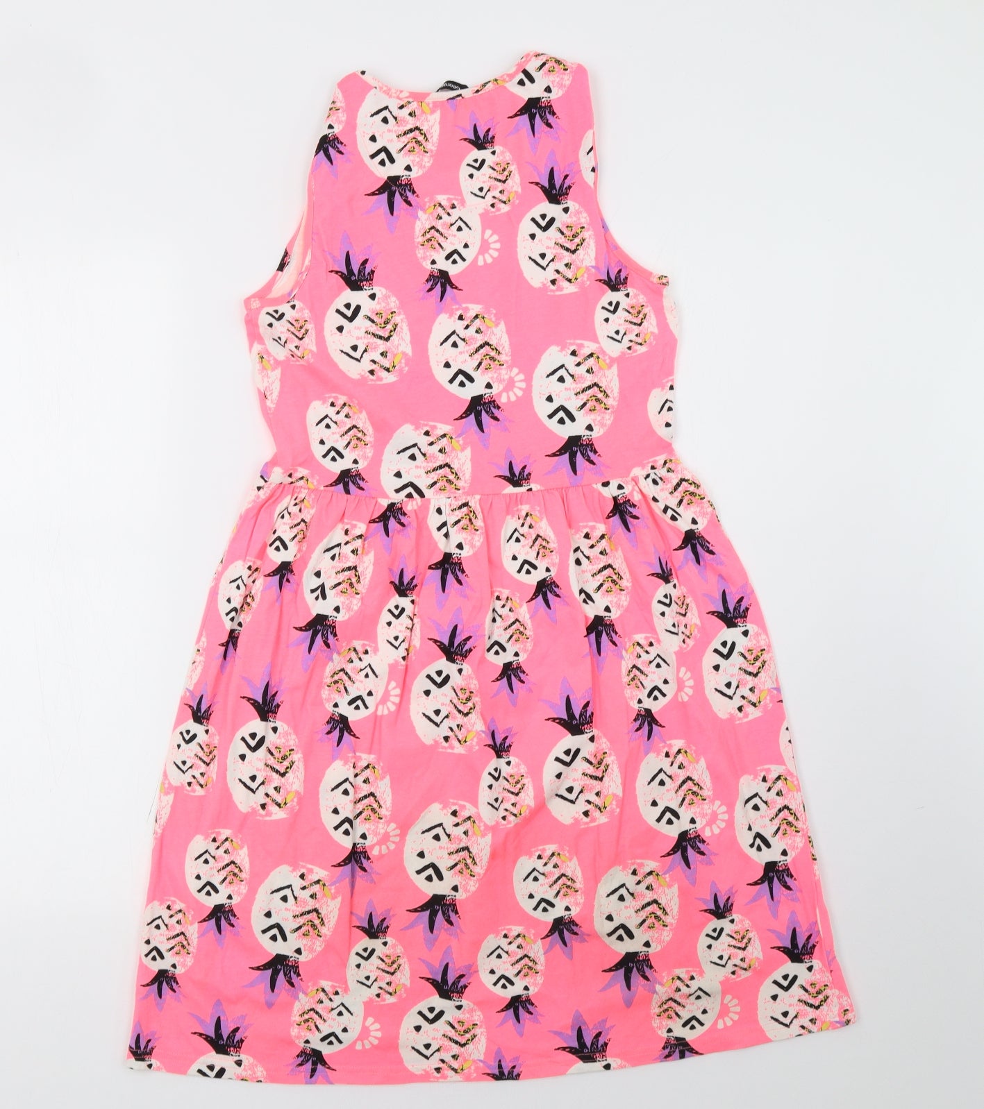 George Girls Pink Polka Dot  A-Line  Size 13-14 Years