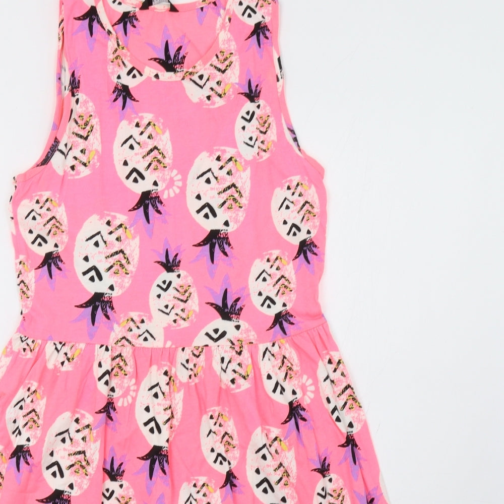 George Girls Pink Polka Dot  A-Line  Size 13-14 Years