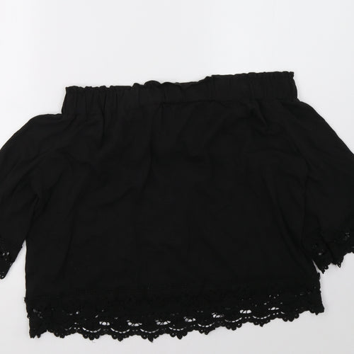 Select Womens Black   Basic Blouse Size 14
