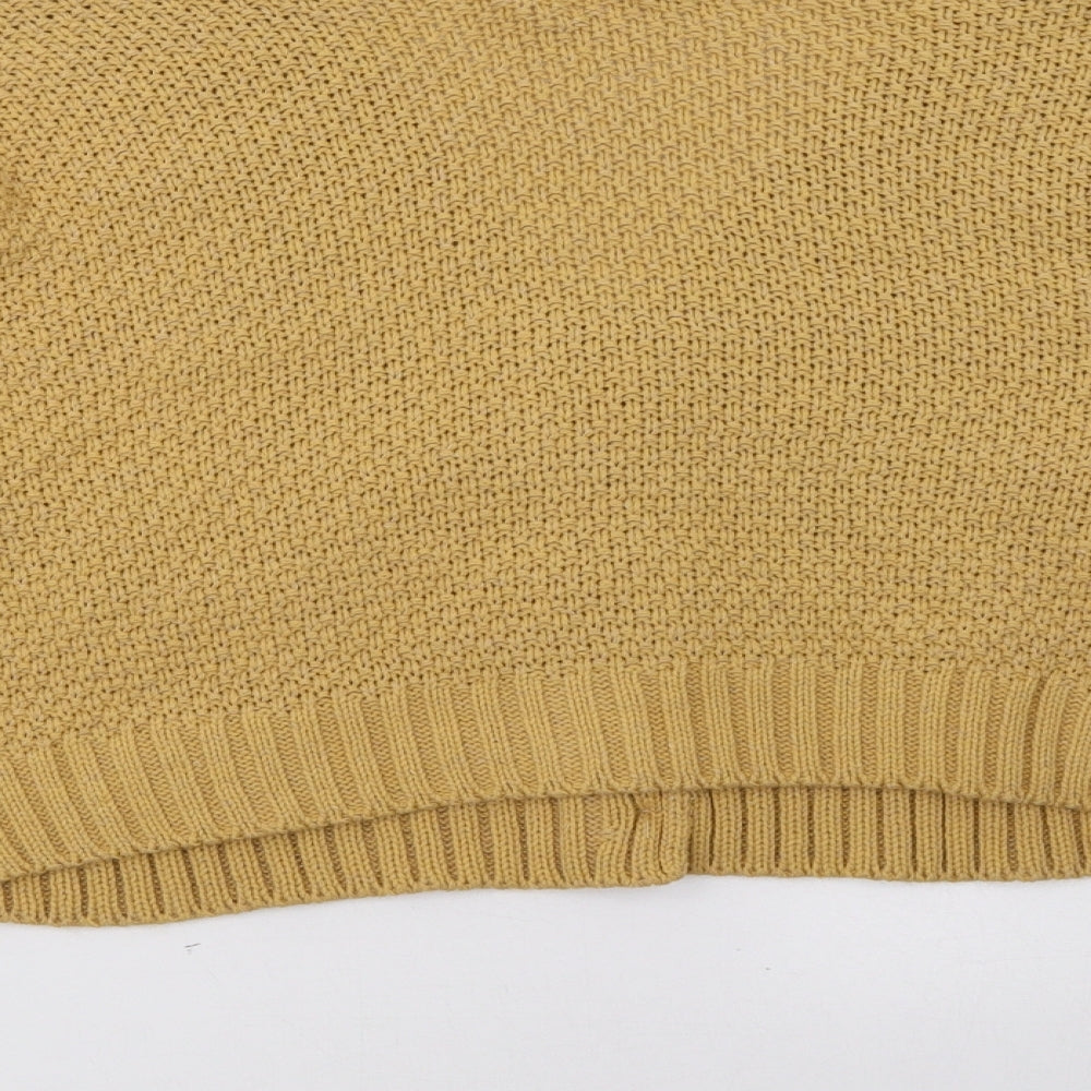 PRETTYLITTLETHING Womens Brown  Knit Cardigan Jumper Size S