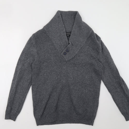 RESERVED Mens Grey   Pullover Sweatshirt Size M