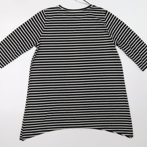 Primark Womens Blue Striped  Pullover Sweatshirt Size 14