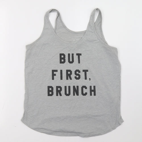 Primark Womens Grey   Basic Tank Size 12