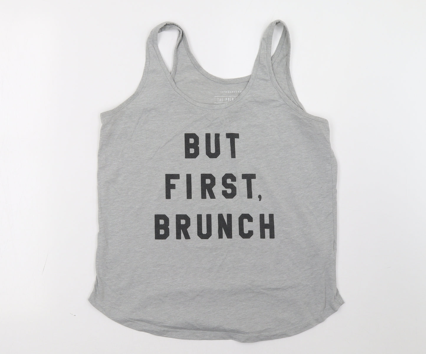 Primark Womens Grey   Basic Tank Size 12