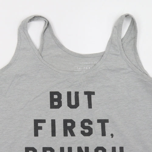 Primark Womens Grey   Basic Tank Size 12