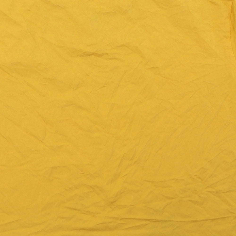 Pull&Bear Womens Yellow   Basic T-Shirt Size M