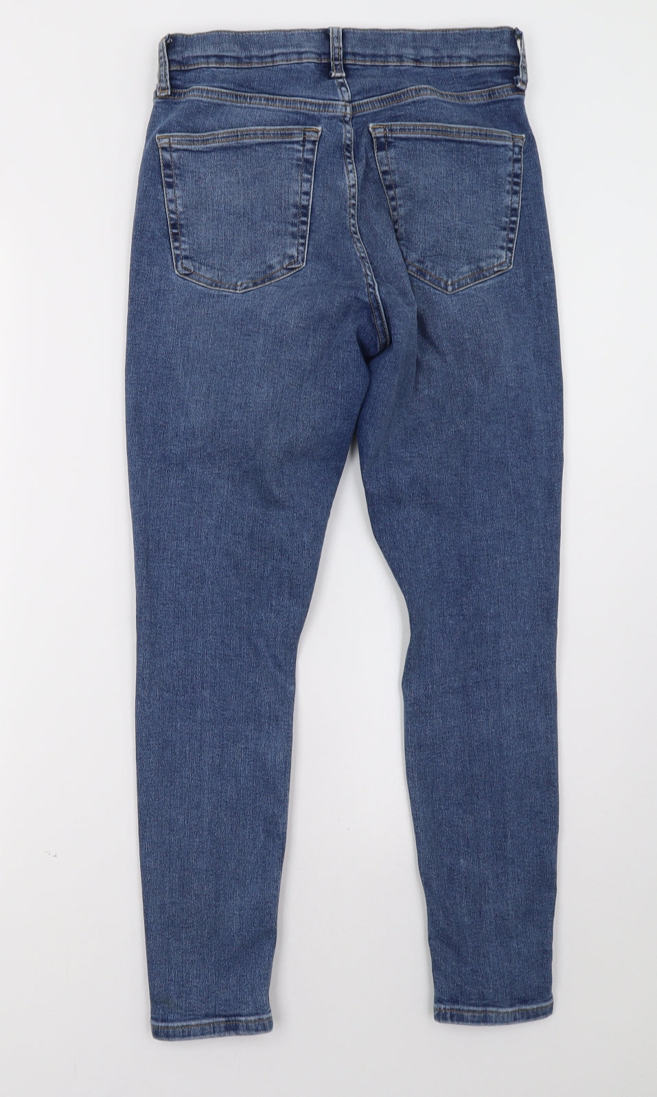 Topshop Womens Blue  Denim Skinny Jeans Size 28 L30 in