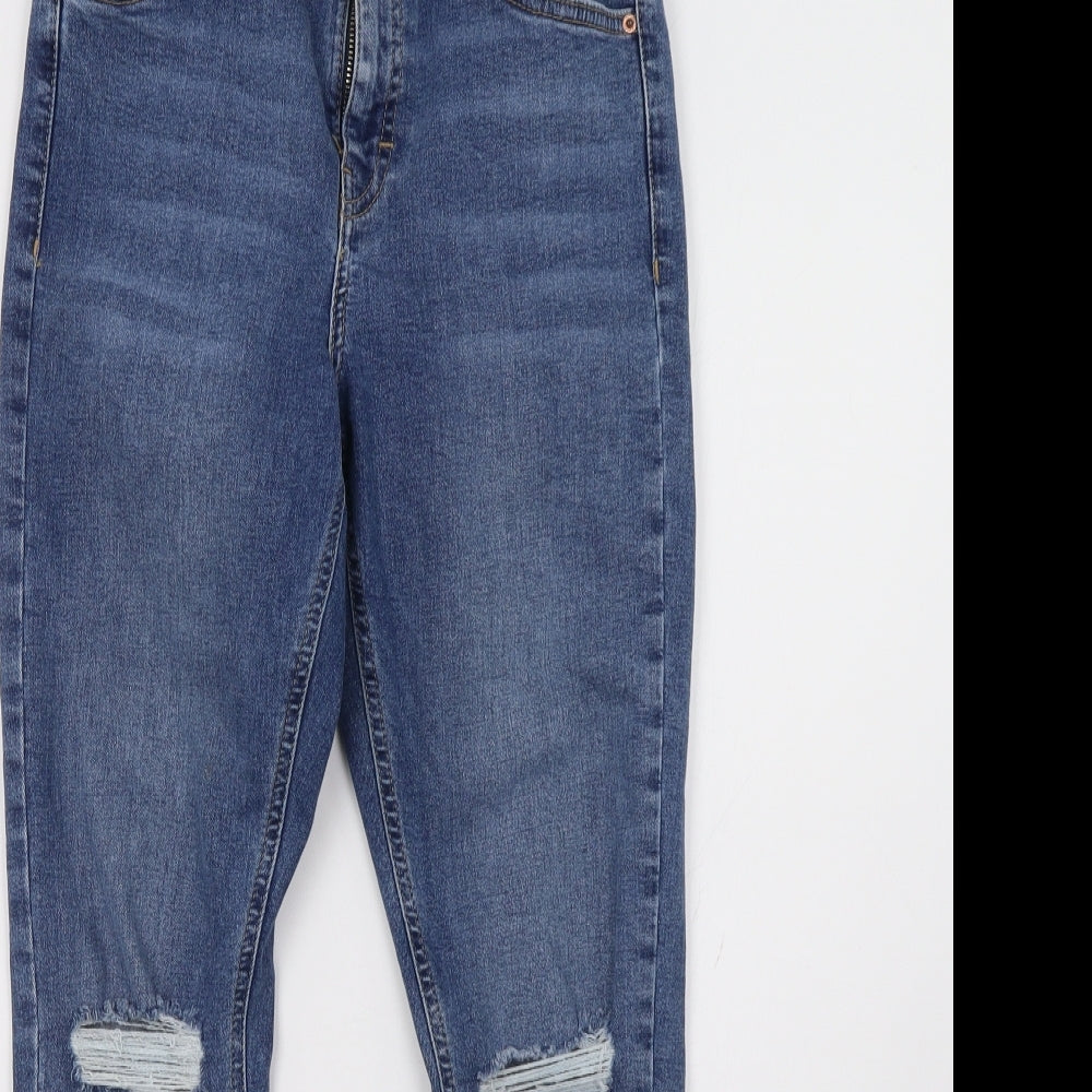 Topshop Womens Blue  Denim Skinny Jeans Size 28 L30 in