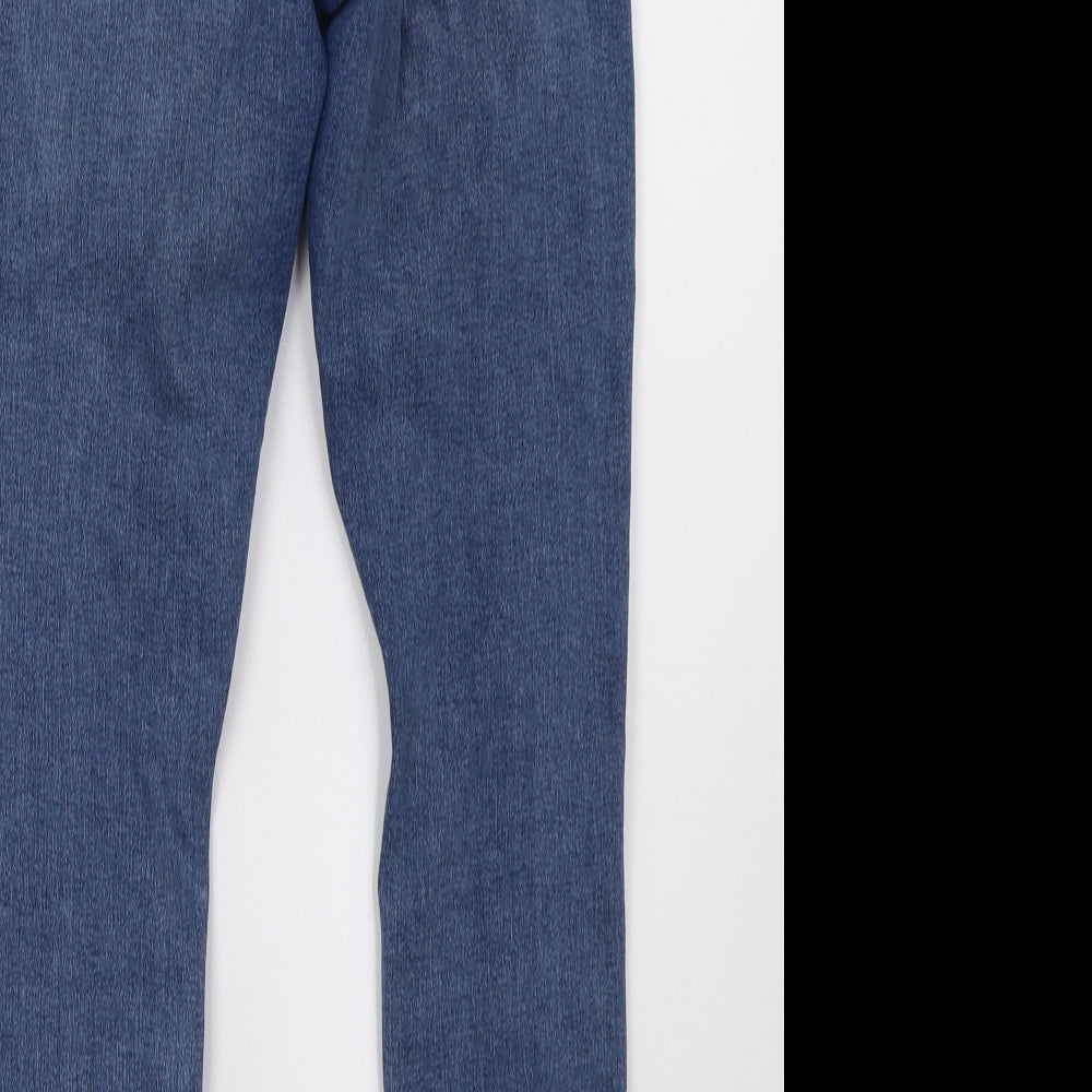 Topshop Womens Blue  Denim Skinny Jeans Size 28 L30 in