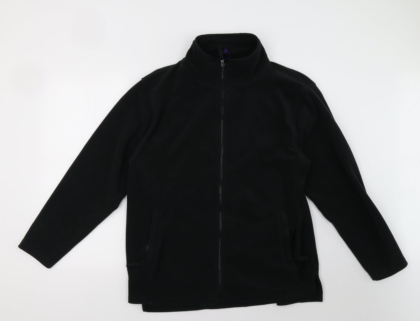 Henbury Mens Black   Full Zip Sweatshirt Size L