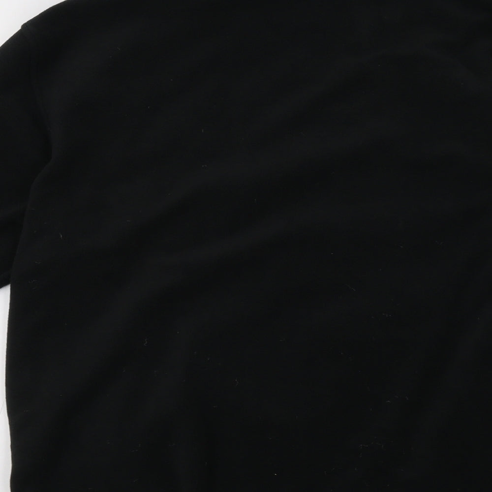 Henbury Mens Black   Full Zip Sweatshirt Size L