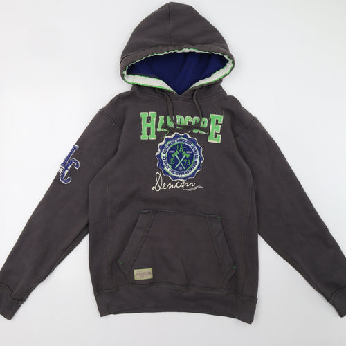 Hard Core Mens Grey   Pullover Hoodie Size L