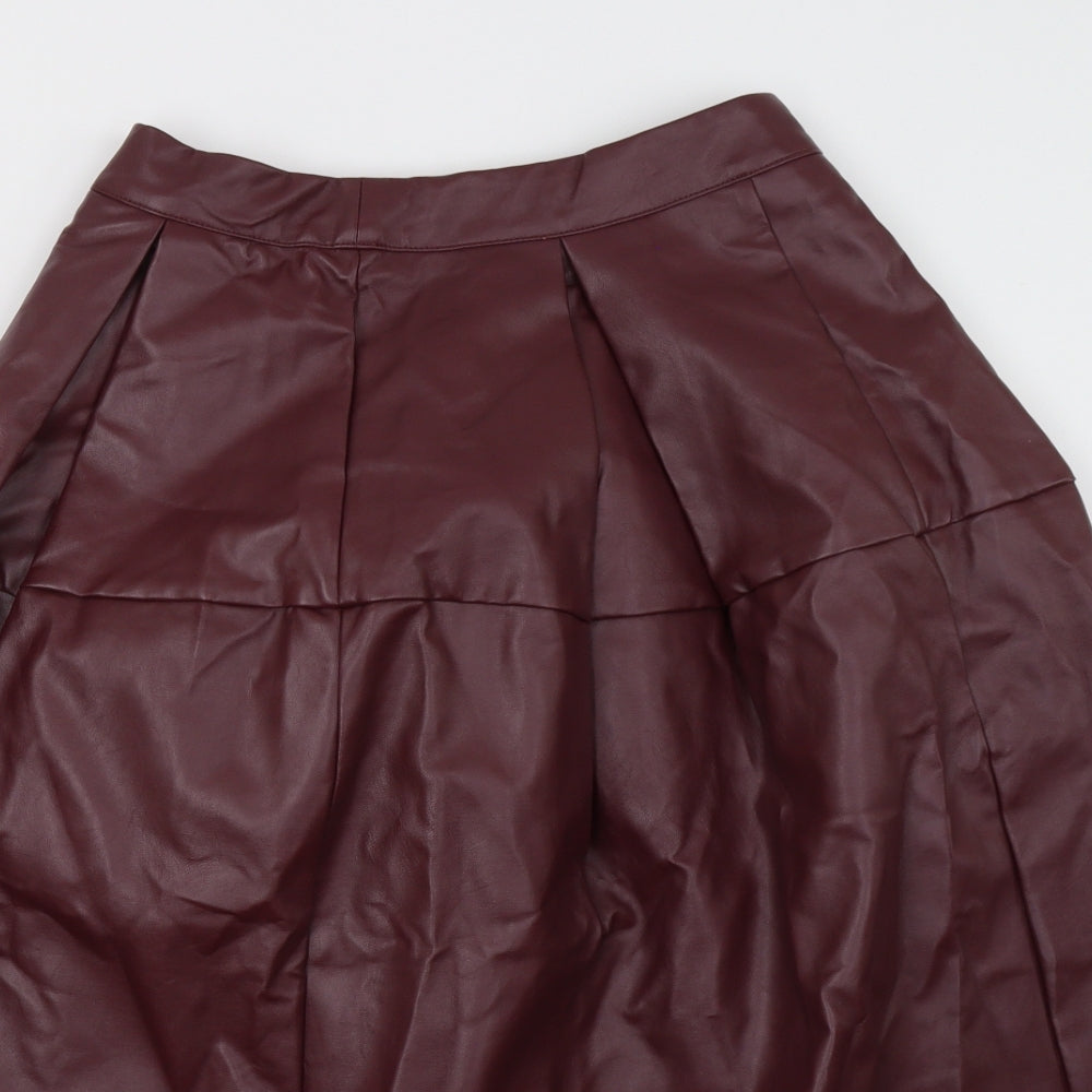 SheIn Womens Red   A-Line Skirt Size M