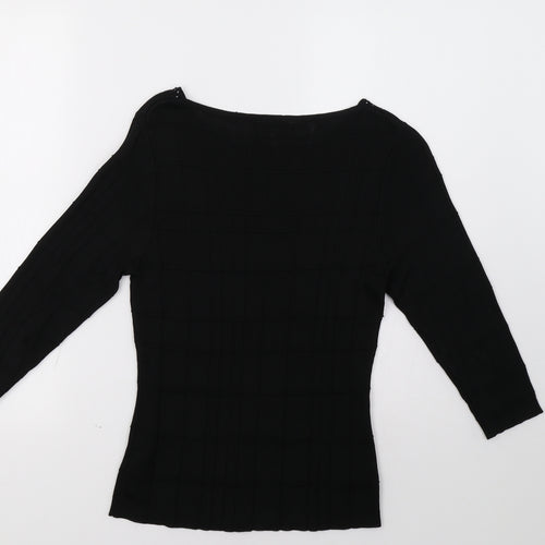 Marks and Spencer Womens Black   Pullover Sweatshirt Size 14