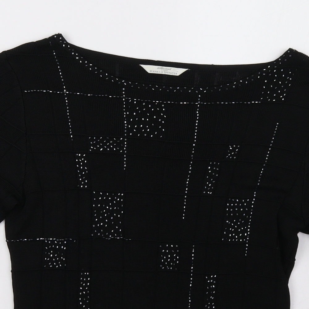 Marks and Spencer Womens Black   Pullover Sweatshirt Size 14