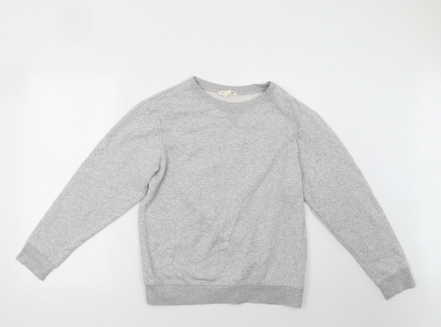 H&M Girls Grey   Pullover Sweatshirt Size 13 Years