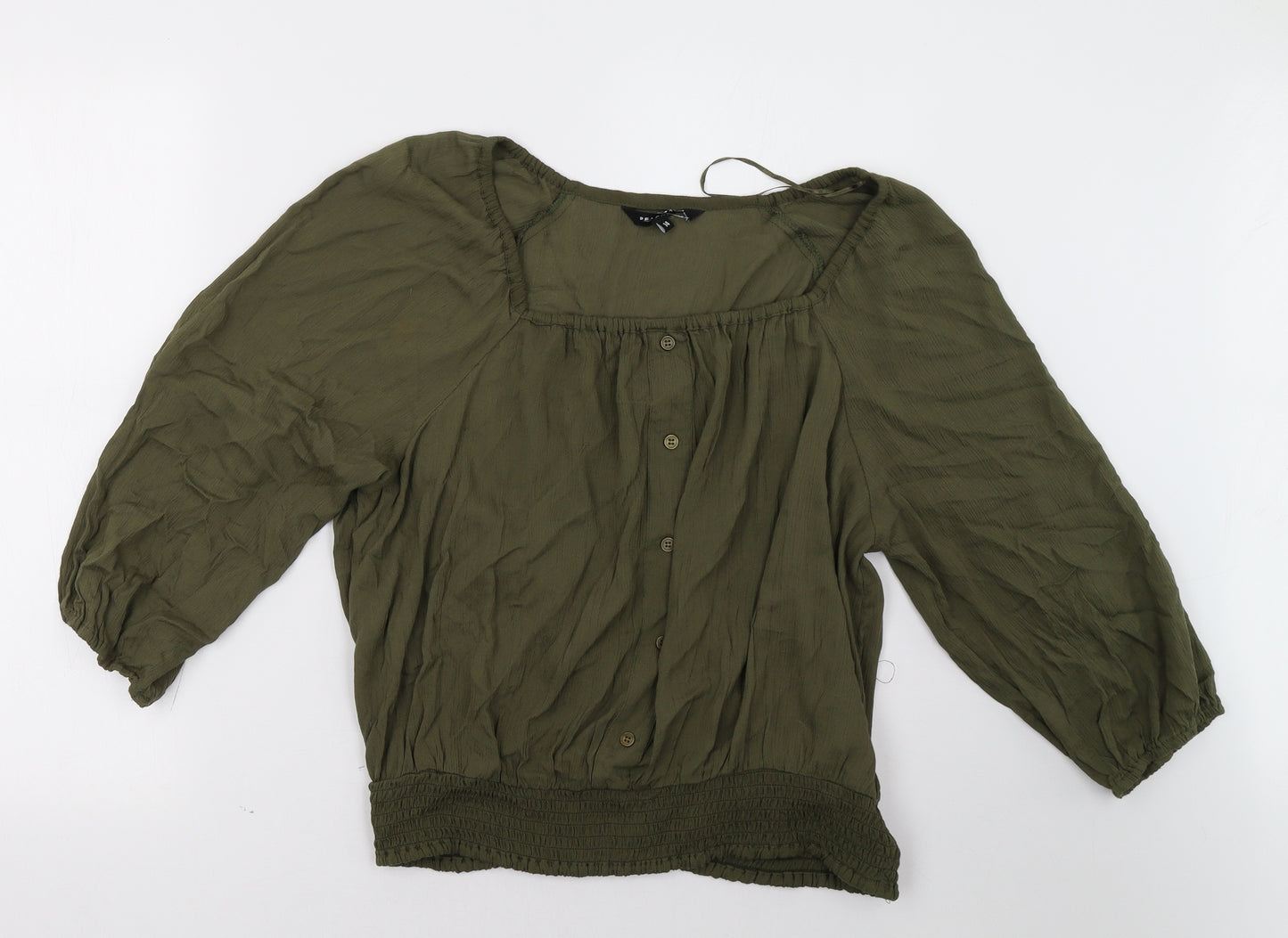 Peacocks Womens Green   Basic Blouse Size 14