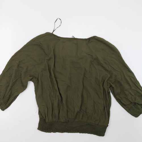 Peacocks Womens Green   Basic Blouse Size 14