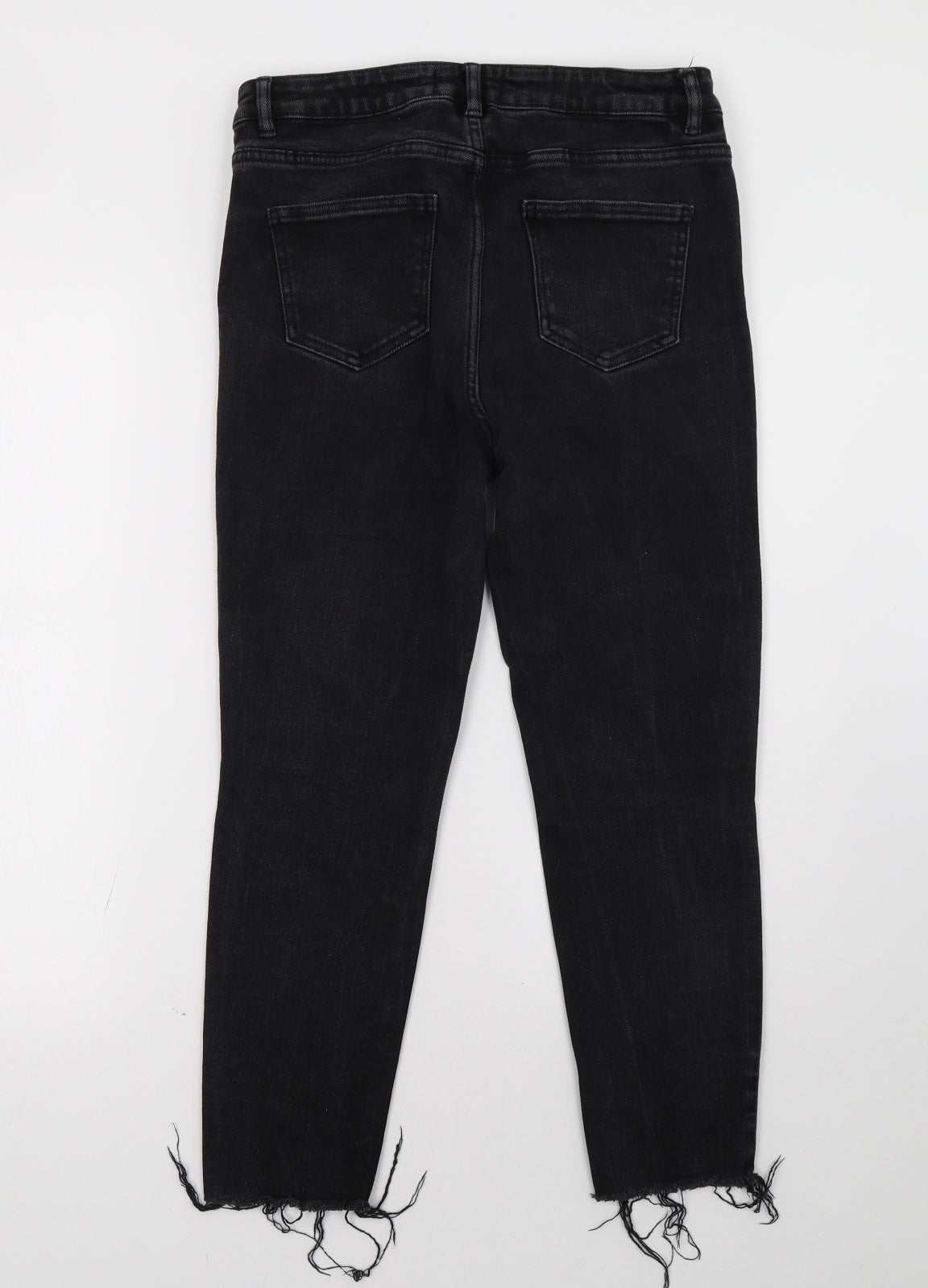 New Look Womens Black  Denim Straight Jeans Size 14 L28 in