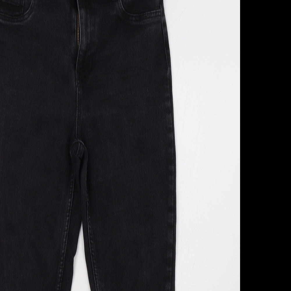 New Look Womens Black  Denim Straight Jeans Size 14 L28 in