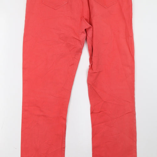 sunbird Womens Pink  Denim Straight Jeans Size 33 L32 in
