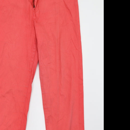 sunbird Womens Pink  Denim Straight Jeans Size 33 L32 in