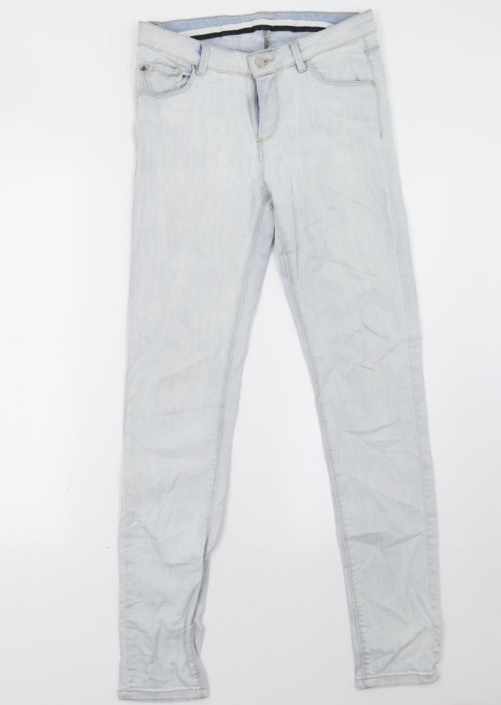 montego Womens Blue Denim Skinny Jeans Size 10 L32 in
