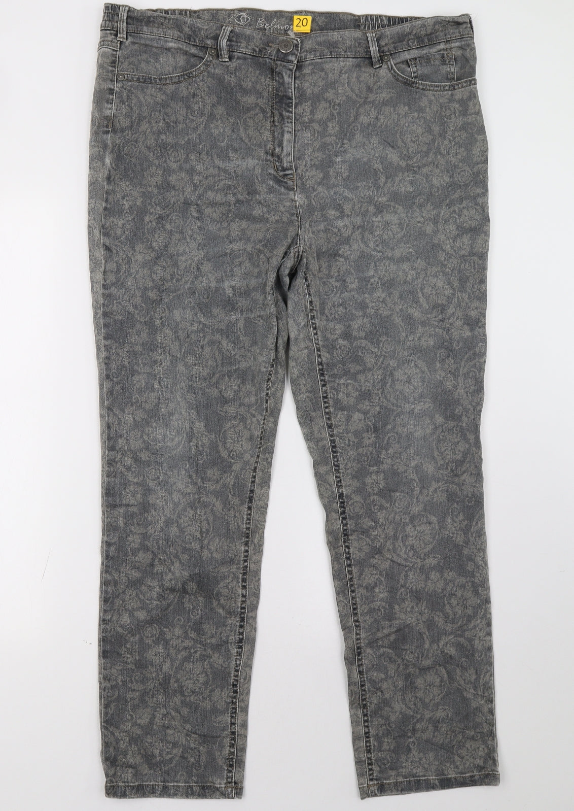 belmonte Womens Blue  Denim Straight Jeans Size 20 L31 in