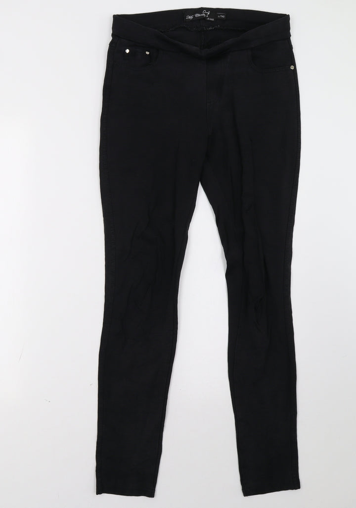 miss christy Womens Black   Skinny Jeans Size 10 L31 in