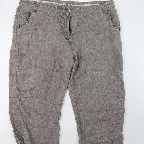 George Womens Beige   Cropped Trousers Size 20 L26 in