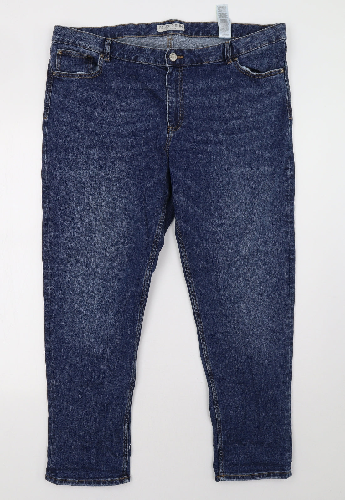 Marks and Spencer Womens Blue   Mom Jeans Size 18 L28 in